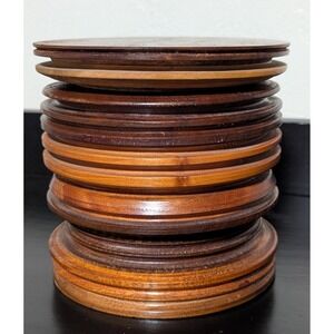 FATHER'S DAY‎ IDEA Hand-Turned Trinket/Storage Box Multi-Layer With Fitted Lid